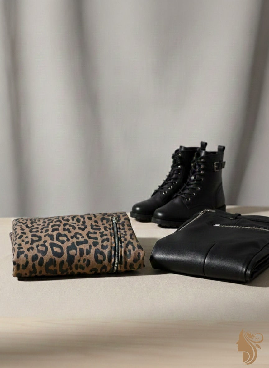 Croped Jacket Tiger Wool