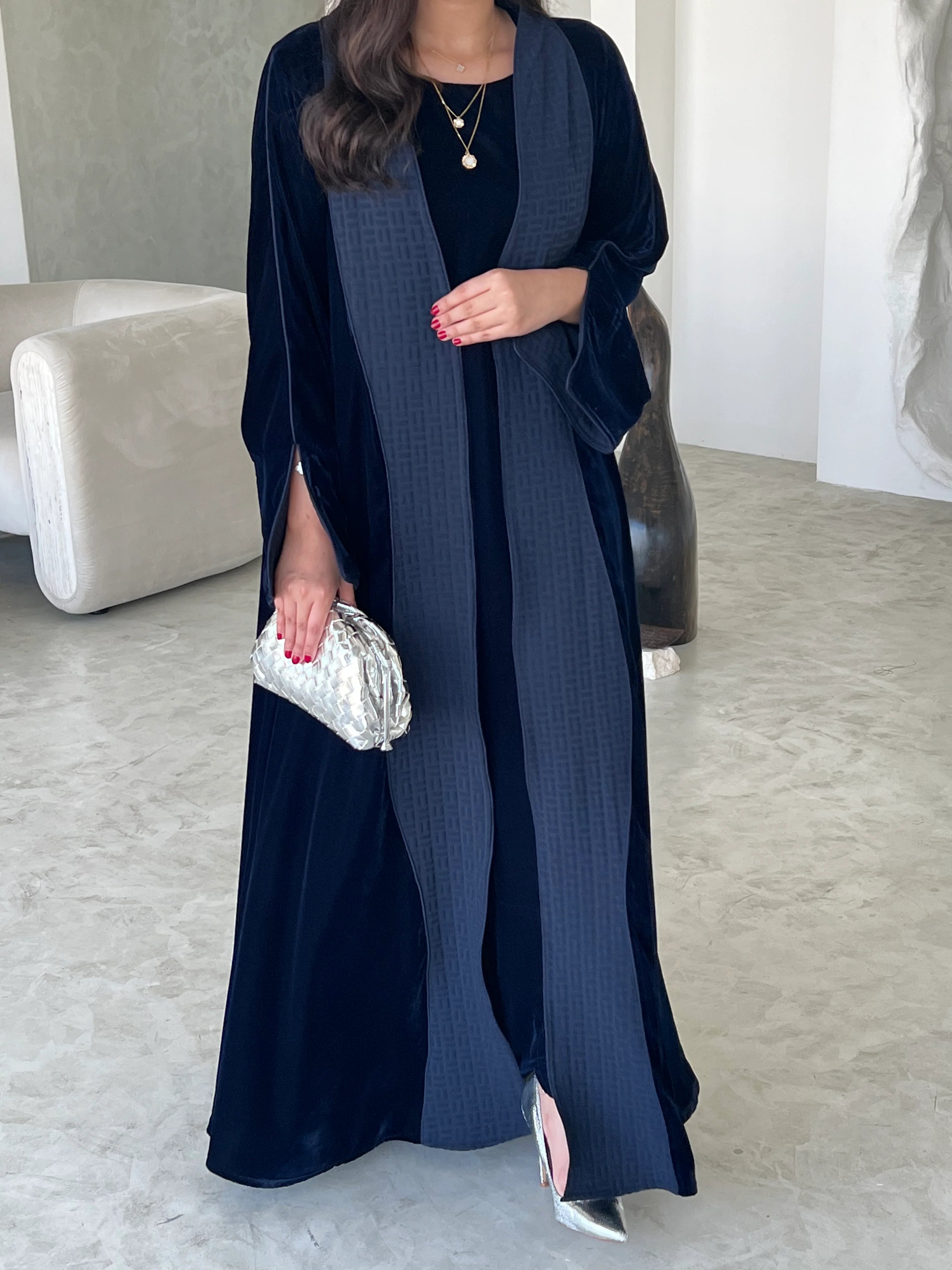 Velvet Two-Piece Abaya