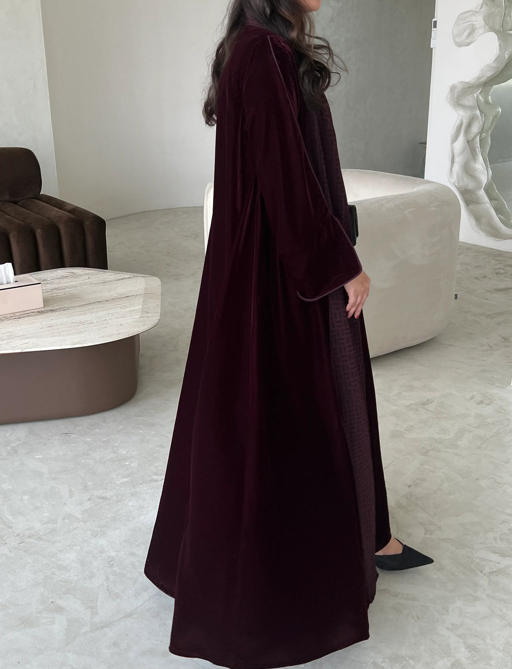 Velvet Two-Piece Abaya