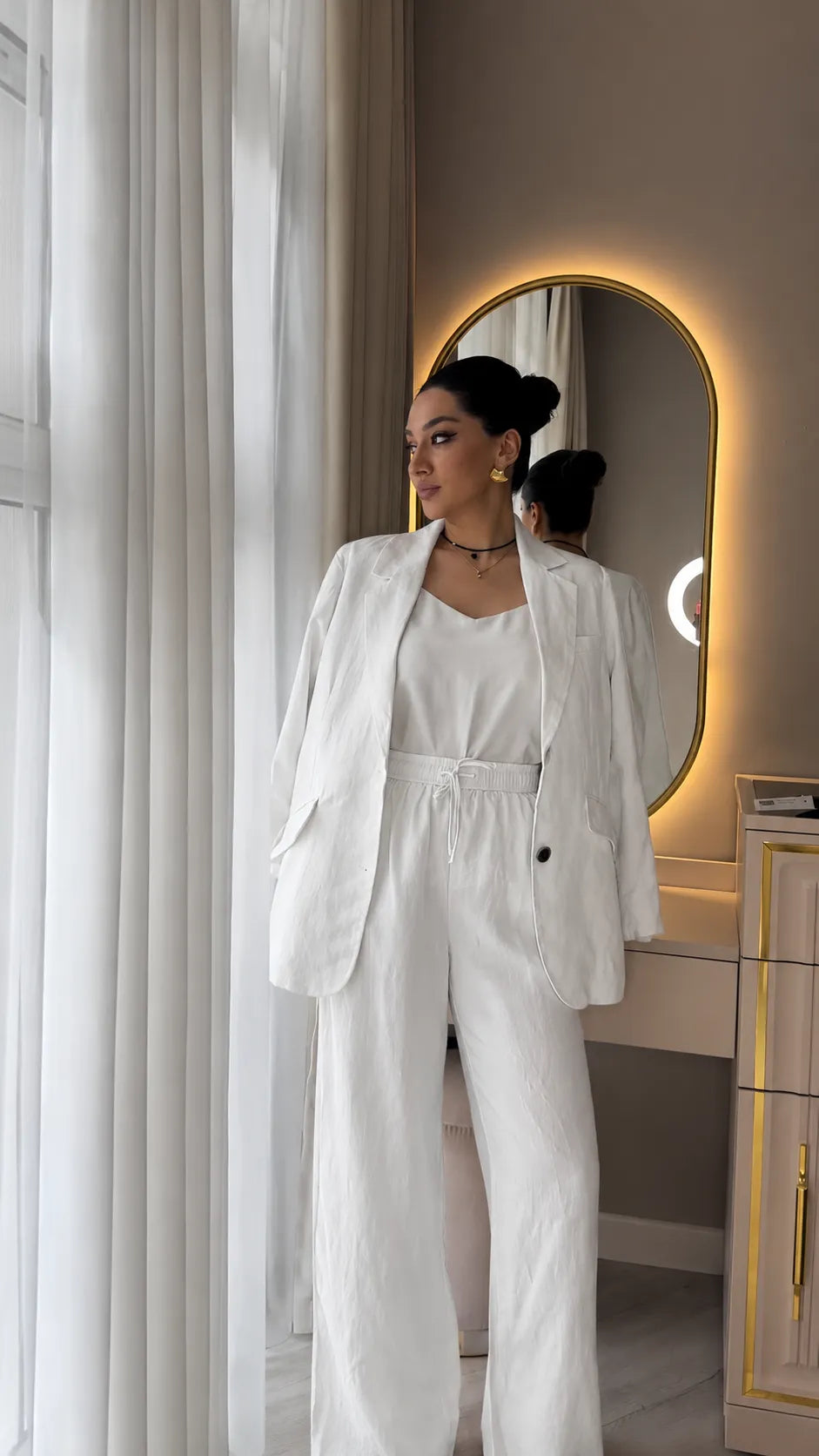 Gabardine Cotton Pure 100% 2-Piece Set✨