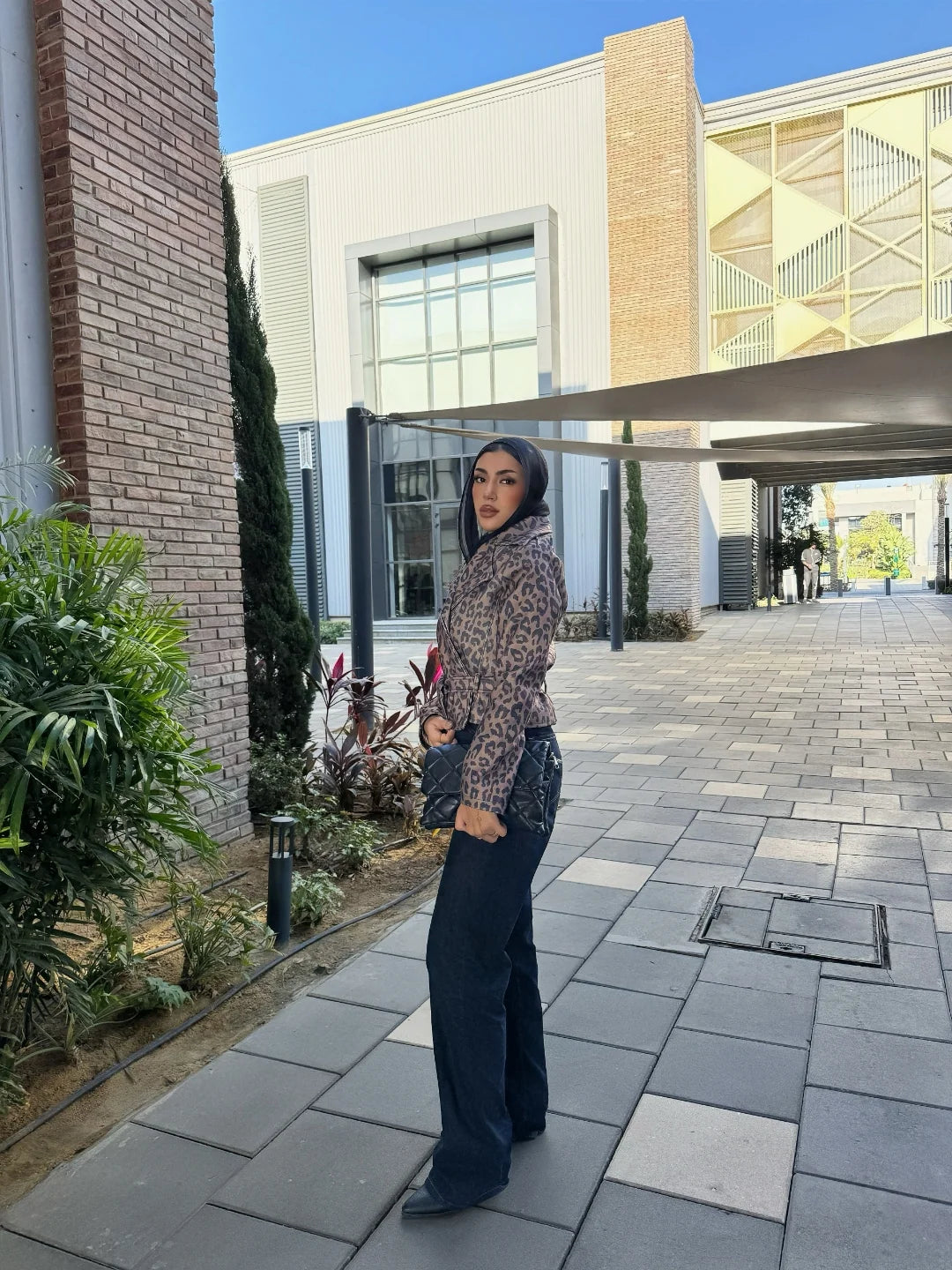 Croped Jacket Tiger Wool