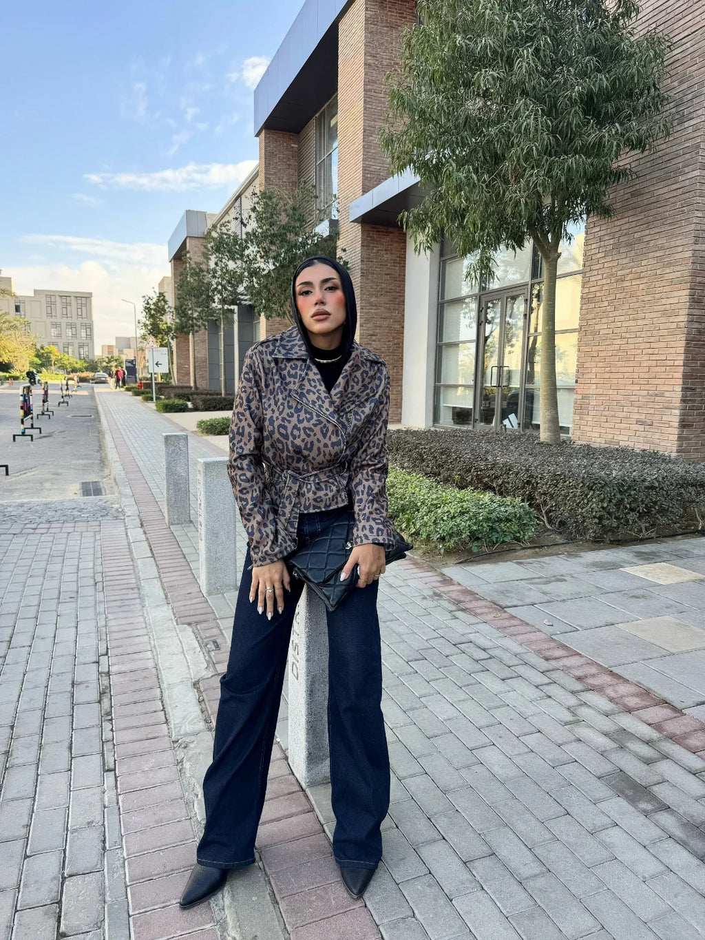 Croped Jacket Tiger Wool