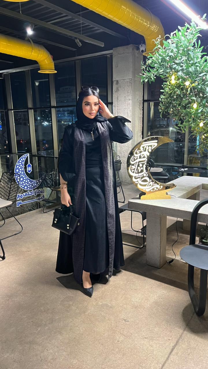 Velvet Two-Piece Abaya
