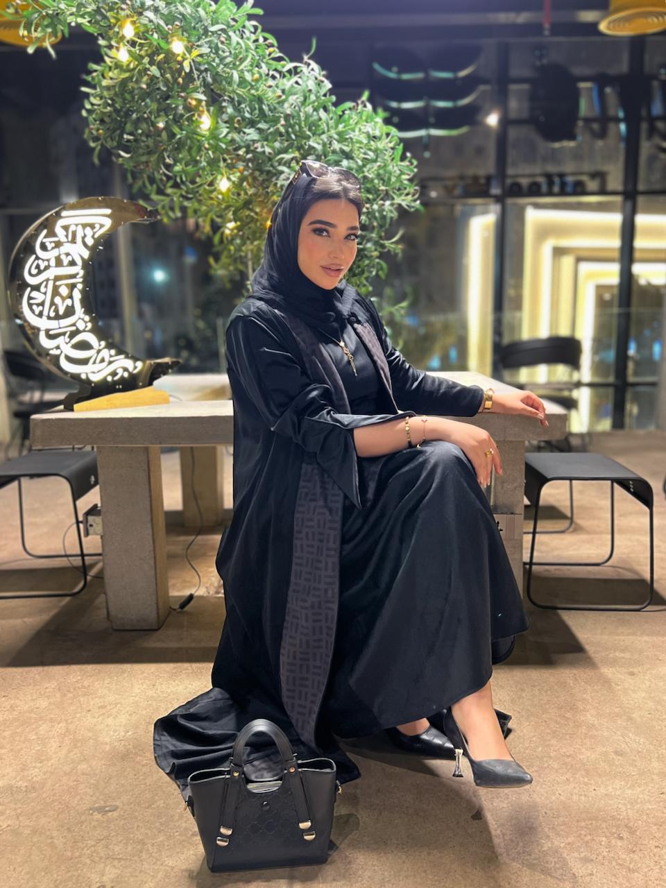 Velvet Two-Piece Abaya