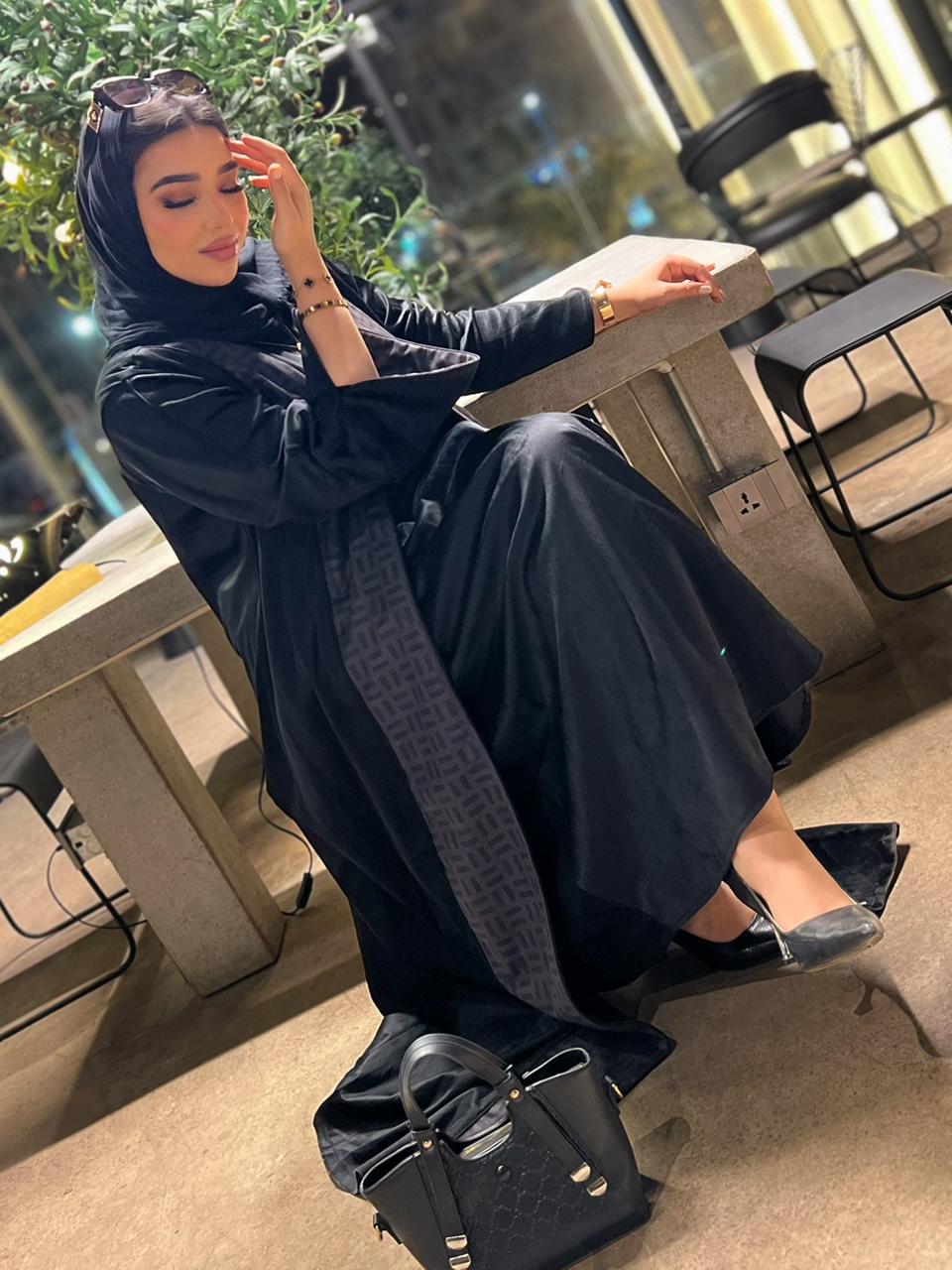Velvet Two-Piece Abaya