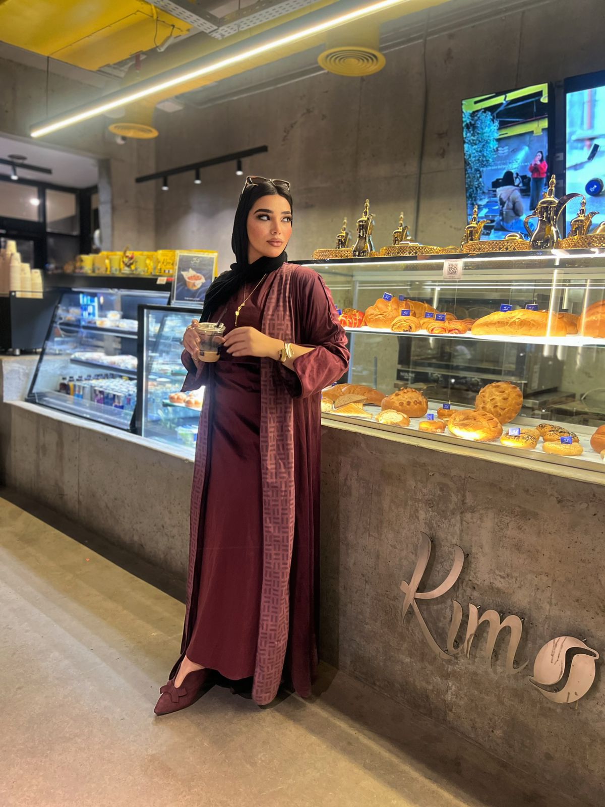 Velvet Two-Piece Abaya
