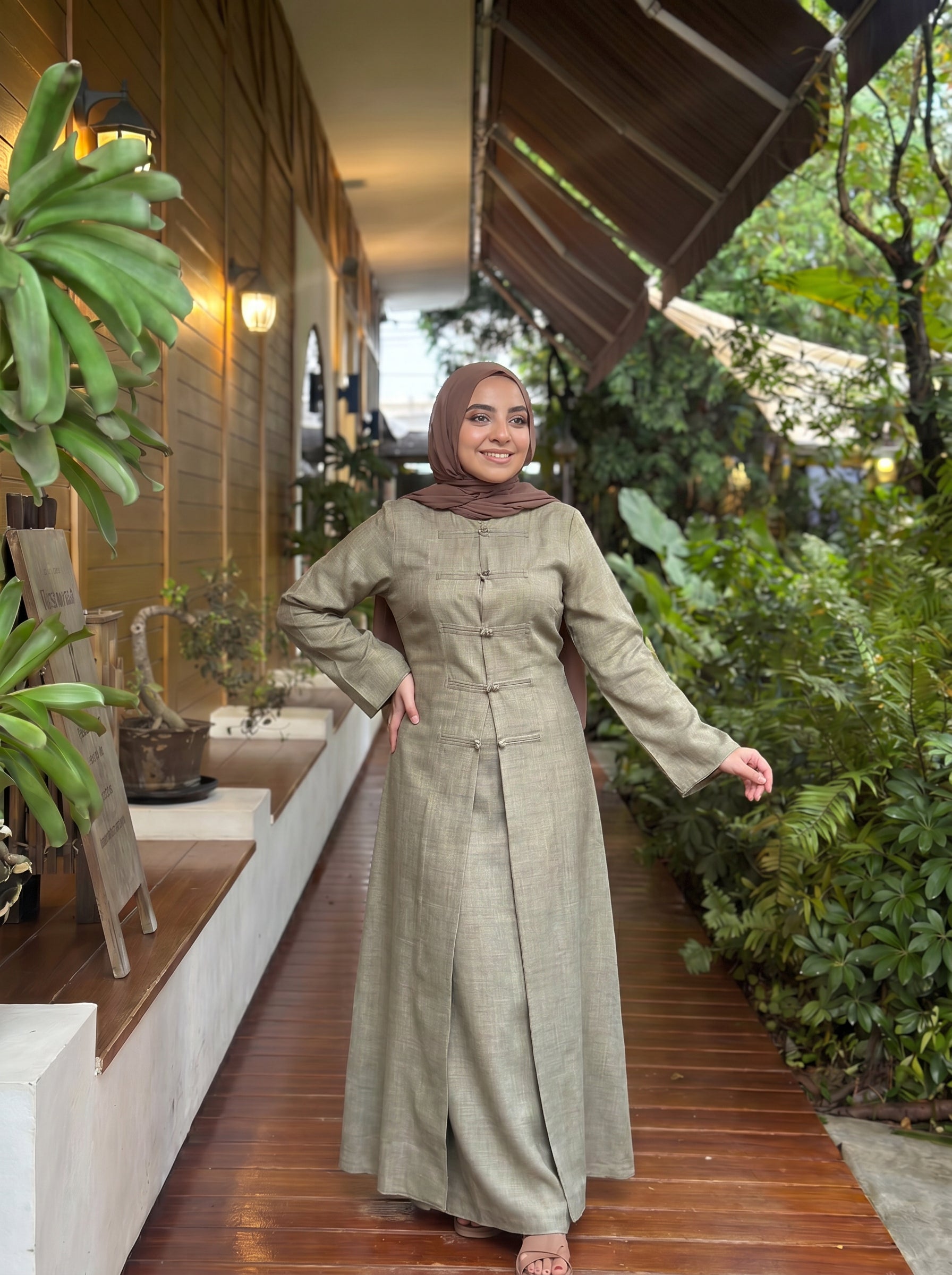 Modest Tunic & Maxi Skirt Set