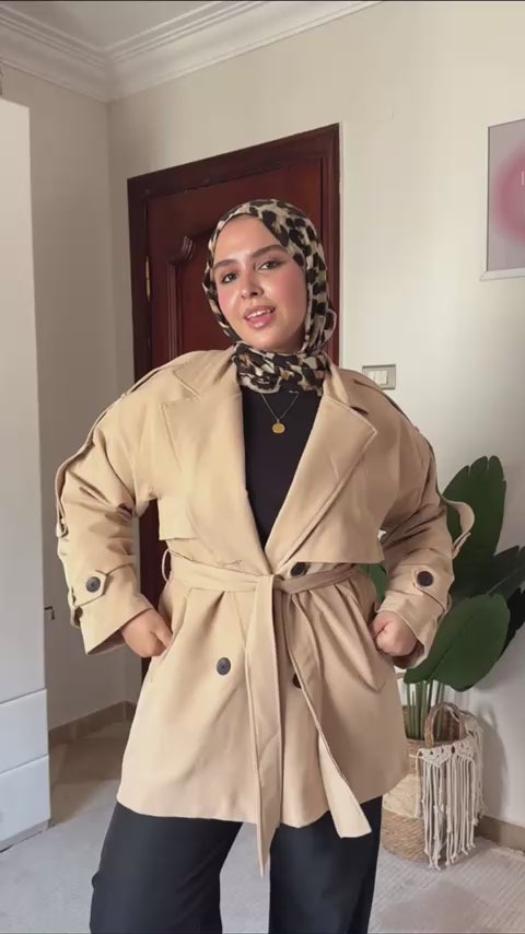 Premium gabardine trench coat ✨