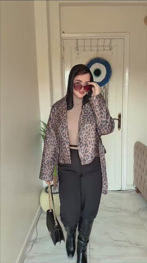 Croped Jacket Tiger Wool